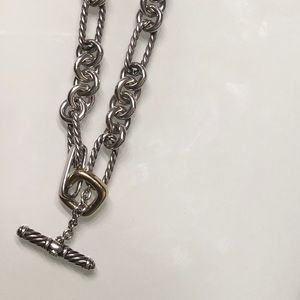 ⚜️David Yurman Silver Petite Figaro Chain Necklace